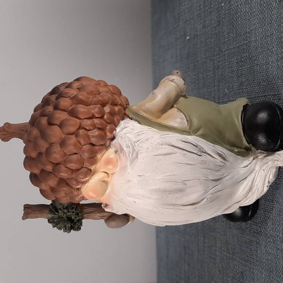 Gnome Gnomes Garden Figure Figures Statue Whimsical Indoor Outdoor Acorn Nature - Picture 2 of 9